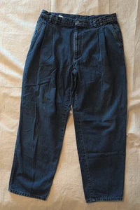 Pantalones de mezclilla plisados de colección Dockers para hombre 38x30 Levi's años 90 usados en excelente estado hechos en EE. UU. - Imagen 1 de 17