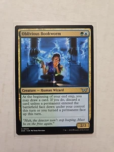Oblivious Bookworm - Duskmourn - LP - MTG Magic - Uncommon - Creature  - Picture 1 of 1