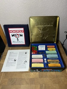 Monopoly Commemorative Edition Board Game 1935 In Tin Box Parker Brothers - Picture 1 of 6