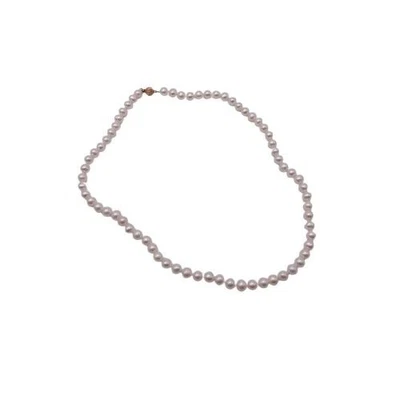 Honora 14K Gold Freshwater Pearl Necklace Gold Ball Clasp 18" - Image 1 of 4