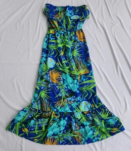 Bora-Bora Moden Hawaii Hawaii 60er - 70er Jahre Vintage Blumen Gepard Kleid - Bild 1 von 12