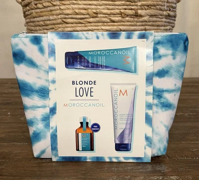 Moroccanoil 金色完美紫色洗发水护发素和精油护理套装 — 第 1/4 张图片