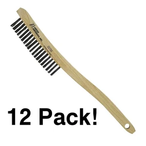 12 Stück! United Abrasives Edelstahl Kratzbürste 05755, gebogener Griff - Bild 1 von 1