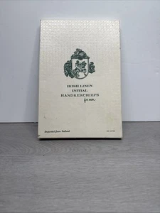 Hankie bianco metà secolo LINO IRLANDESE "M" iniziale OTTIMO!!! - Foto 1 di 6