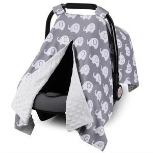 Car Seat Cover Baby, Carseat Covers for Boy Girl, Minky Infant Car Seat Cover... - Picture 1 of 8