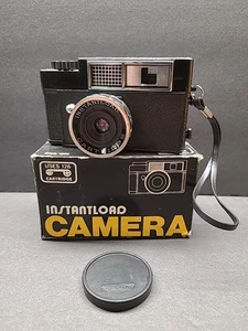 Instaload Vintage Plastic Camera Uses 126 Cartridges Black Strap In Original Box - Picture 1 of 8