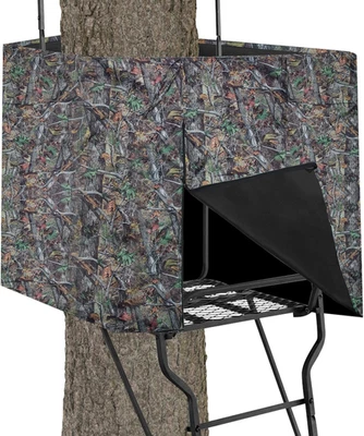 Deer Hunting Tree Stand Blind Cover, 93" X 35" Hunting Treestand Camo Blind Cove - Image 1 of 4