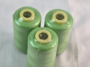 Lot of 3 Big Spools Green #264 Color t27s/2 Sewing Thread /Cone 130 g - Picture 1 of 6