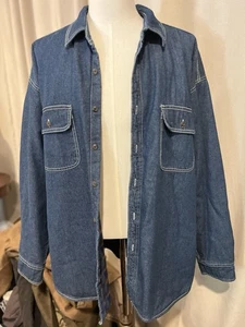 Levi Strauss Men’s Denim Trucker Shirt Fleece Lined 2xl - Picture 1 of 7