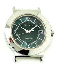 WATCH PARTS SEIKO MEN'S 5M42-0G59 NOT-WORKING KINETIC 50M WATCH CASE SKH435 - Picture 1 of 6