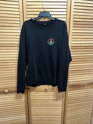 Volcom Size Large Black Sweat Shirt EUC  - Image 1 of 4