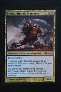 Magic The Gathering MTG MOGIS, GOD OF SLAUGHTER FRENCH Born of the Gods LP - Picture 1 of 2