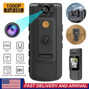 Wi-Fi 2K HD Video Recorder DVR IR Night Cam Camcorder Mini Body Police Camera - Picture 1 of 17