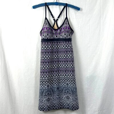 Athleta Shorebreak Swim Dress Womens Sz S Purple Bombay Racerback Activewear - Image 1 of 4