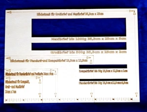 Minkaklecks 1x SPESE DI SPEDIZIONE STENCIL PER POSTA LEGNO STABILE ETICHETTATO - Foto 1 di 3