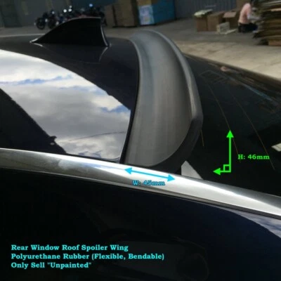 KmhSpeed 818S Type Rear Window Roof Spoiler Wing Fits 2006~2011 BMW E90 Sedan - Imagem 1 de 4