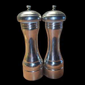 Large Stainless Steel Clad Peppermills/2ct. Very Heavy. - Picture 1 of 5