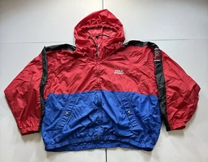 Vintage Polo Sport Windbreaker Jacket Men’s XL Red Blue Ralph Lauren Full Zip - Picture 1 of 8