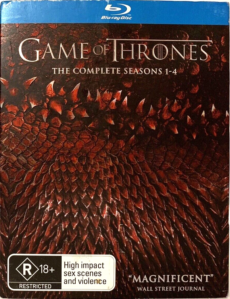 Game of Thrones Season 1-4 Blu-ray Box Set TV Series All Region VGC - image 1 of 3