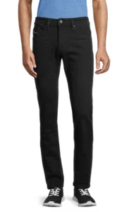 NWT DIESEL Sz33x32 THOMMER SLIM SKINNY STRETCH DENIM JEANS WASH RM034 BLACK - Picture 1 of 8