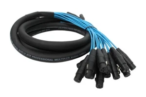 CAVI MIXER MICROFONO STADIO AUDIO SNAKE PRO PROLUNGA VENTOLA 16 CANALI 10' FAN a FAN XLR - Foto 1 di 4