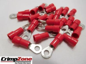 22-18 GA #6 Ringklemmen - ROT - 25 STCK. Vinyl - MADE IN USA - Bild 1 von 1