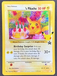 Pokémon ___________'s Pikachu 24 Celebrazioni Collezione Classica LP/NM - Foto 1 di 2