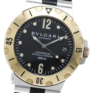 BVLGARI Diagono Scuba SD38SG YG Lünette Datum schwarz Zifferblatt Automatik Herren_817317 - Bild 1 von 6