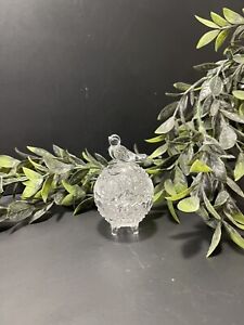 Boîte en Cristal en Forme d'Œuf avec Oiseau - à Bijoux - Pilulier - Baguier