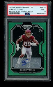 Chase Young 2020 Panini Chronicles #PB-21 Prizm negro verde PSA 9 - Imagen 1 de 2