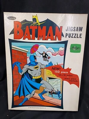 VINTAGE 1966 WHITMAN BATMAN PUZZLE 150 Piece COMPLETE 14 X 18” - Image 1 of 4