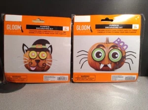 Halloween Motto Schaumstoff Aufkleber Kürbis Deko Kit Hexe Katze oder Boo Spinne - Bild 1 von 7