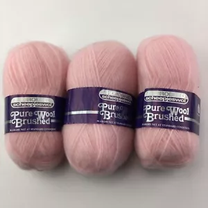 Thorobred reine Wolle 3 Stränge gebürstet Stricken Häkeln Garn PINK NEU - Bild 1 von 5