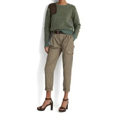 Ralph Lauren Black Label Micro Sanded Twill Cargo Pants Womens 12 Khaki Beige - Image 1 of 4