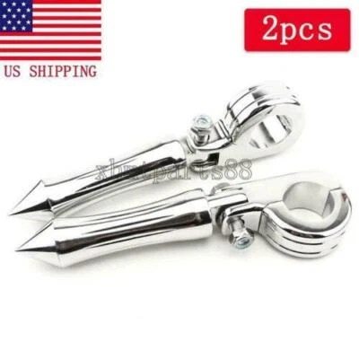 Clavijas de pie cromadas para carretera montaje de reposapiés aptas para Harley Davidson Road Glide EE. UU. Foto 1 de 4