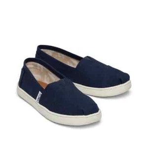 Youth Toms Classic Navy Canvas 100% Original Brand - Picture 1 of 5