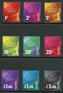 SGD102/10 1994 franqueo debido juego de 9 U/M - Imagen 1 de 1