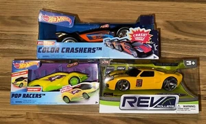 Hot Wheels COLOR CRASHERS Quick N’ Sik Pop Racers Rev Rollers Ford GT Toys New - Picture 1 of 3