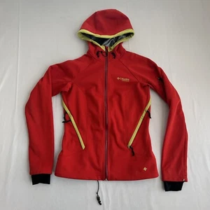 Columbia Jacket Womens Small  Omni-Heat Red Hooded Coat Full Zip Outerwear - Picture 1 of 11