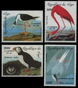 Níger 1985 - Mi-N.o 920-923 ** - Estampillada sin montar o nunca montada - Pájaros / Aves - Audubon - Imagen 1 de 1