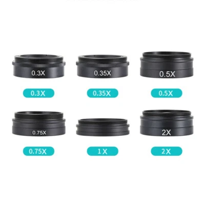0.3X 0.5X 0.75X 1.5X 2X Auxiliary Objective Barlow Lens 42mm F Stereo Microscope