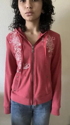 Sudadera con capucha y cremallera bordada SOMA Foto 1 de 3