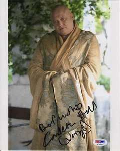 GAME OF THRONES : CONLETH HILL INSCRIBED, SIGNED & CHARACTERISED PHOTO PSA - Foto 1 di 3