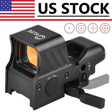 Adjustable Red Dot Reflex Sight Scope Tactical Holographic Optic Fits 20mm Rails