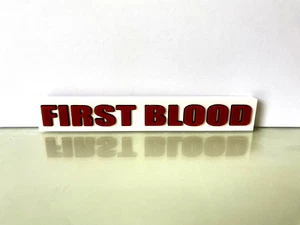 Rambo First Blood Logo 1982 Action Adventure US Soldier Traumatised Vietnam War - Picture 1 of 2
