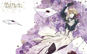 Anime violet evergarden girls blonde Playmat Game Mat Desk - Picture 1 of 1