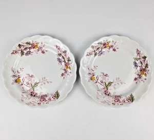 Menge (2) Ridgway 'English Garden' überbackene Salatteller 7,75" Blumen nicht mehr produziert Vintage - Bild 1 von 4