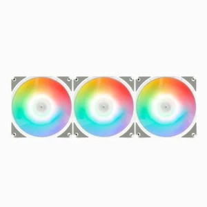 Aerocool ACF3-LK11227.21 Link 3-Pack 120mm ARGB Computer Cooling Fan - White - Picture 1 of 3