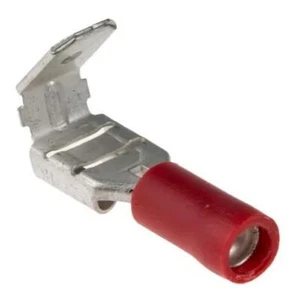 Conector de pala hembra aislado rojo 100x RS Pro, 6,35x0,8 mm 0,5 mm² a 1,5 mm² - Imagen 1 de 1