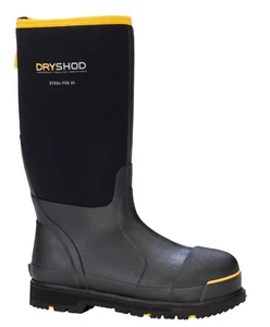 Dryshod Size 10 Steel Toe Safety Protection Boot Black STT-UH-BK - Picture 1 of 11